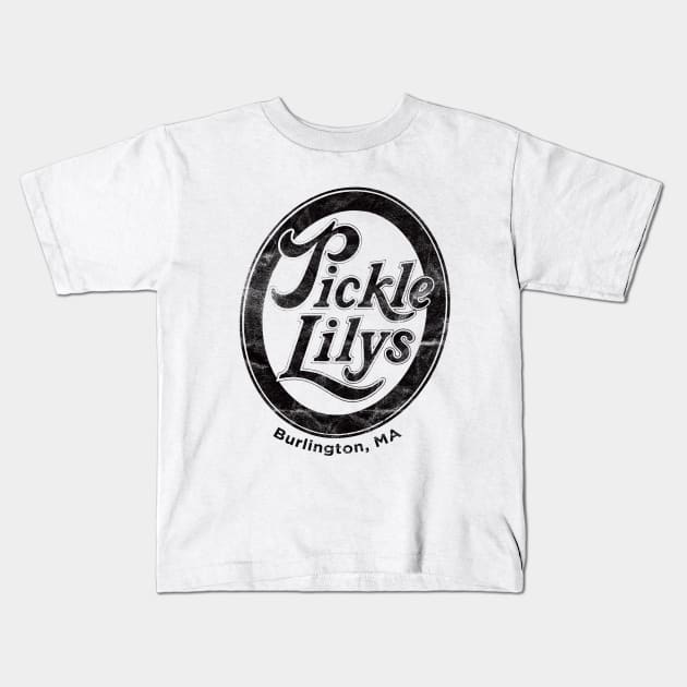 Burlington MA - Pickle Lilys Kids T-Shirt by karutees